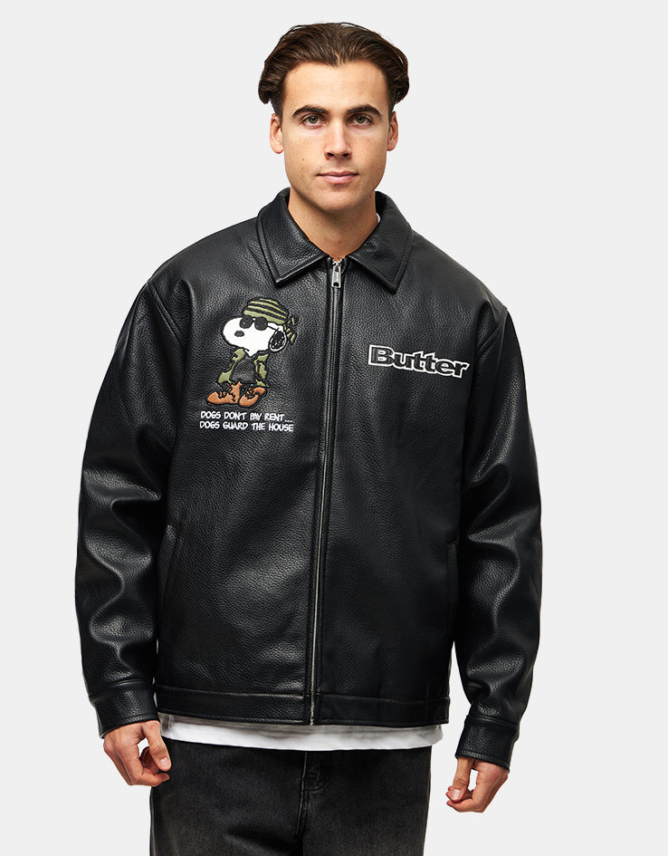 Butter Goods x Peanuts Guard Dog Jacket - Black