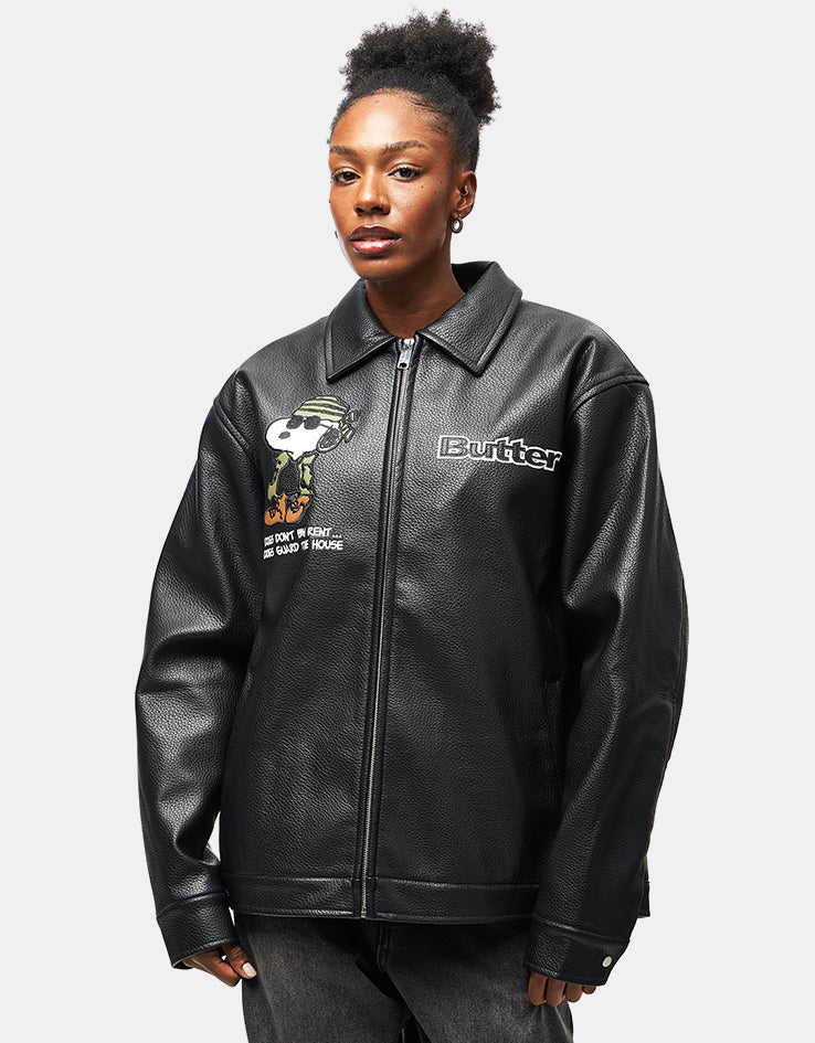 Butter Goods x Peanuts Guard Dog Jacket - Black