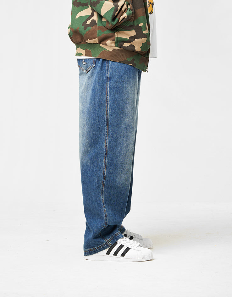 Butter Goods x Peanuts Spike Denim Jeans - Distressed Indigo