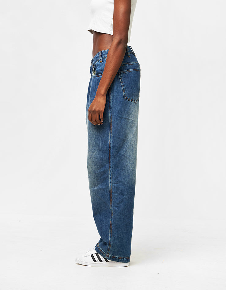 Butter Goods x Peanuts Spike Denim Jeans - Distressed Indigo