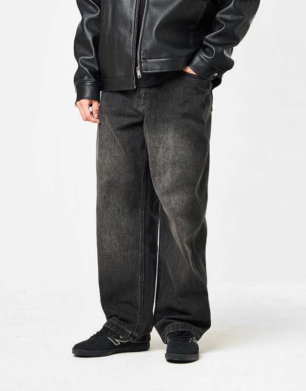 Butter Goods x Peanuts Spike Denim Jeans - Faded Black
