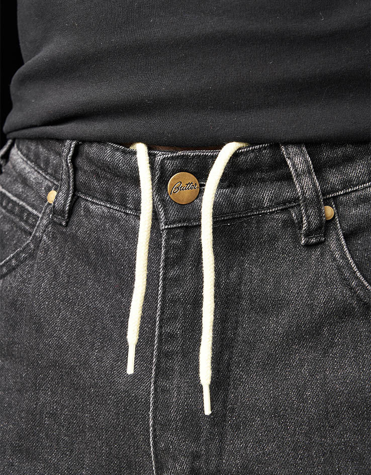 Butter Goods x Peanuts Spike Denim Jeans - Faded Black