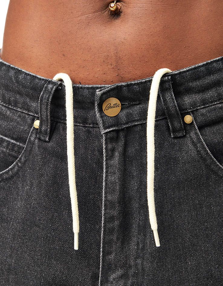 Butter Goods x Peanuts Spike Denim Jeans - Faded Black