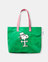 Butter Goods x Peanuts Shopper Tote - Green/Light Pink