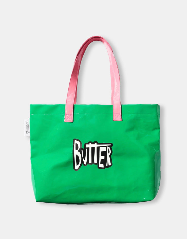Butter Goods x Peanuts Shopper Tote - Green/Light Pink