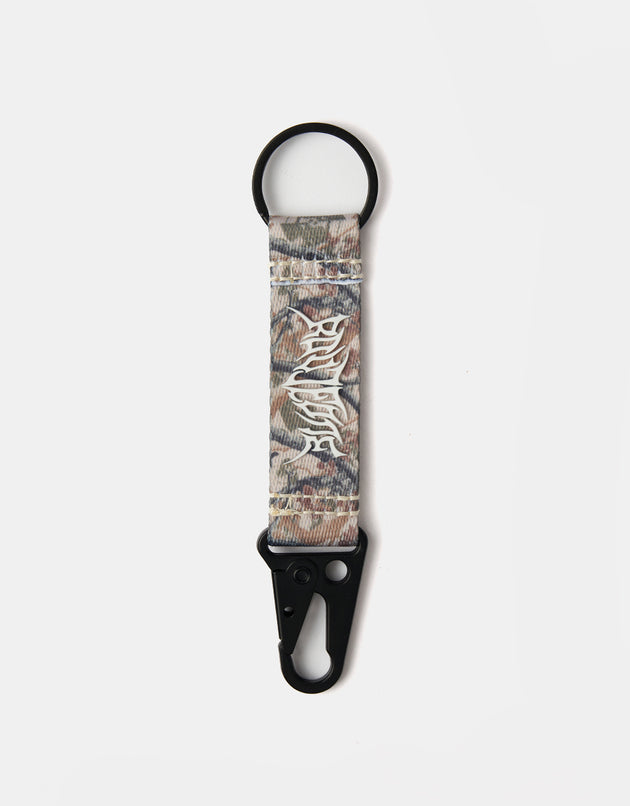 Route One Tree Camo Key Clip - Brown
