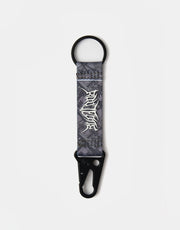 Route One Tree Camo Key Clip - Black