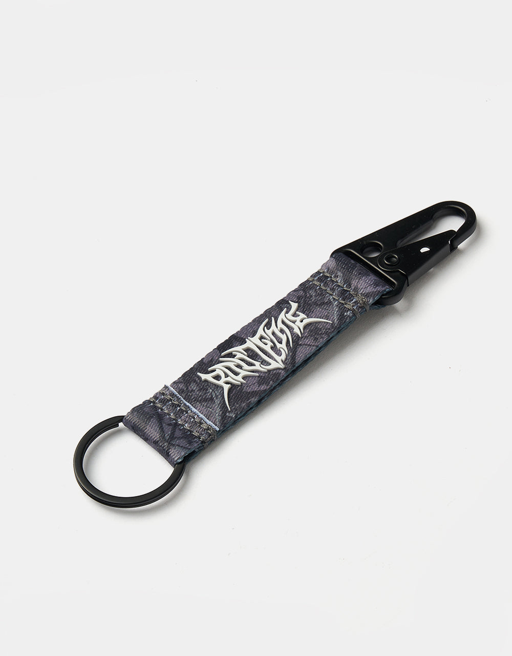 Route One Tree Camo Key Clip - Black