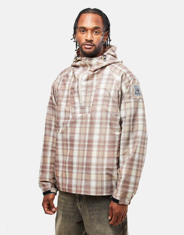 Butter Goods Equipment Anorak - Plaid/Natural