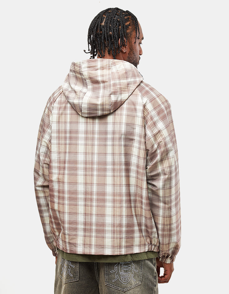 Butter Goods Equipment Anorak - Plaid/Natural
