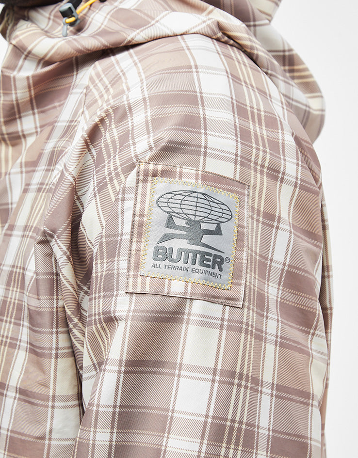 Butter Goods Equipment Anorak - Plaid/Natural