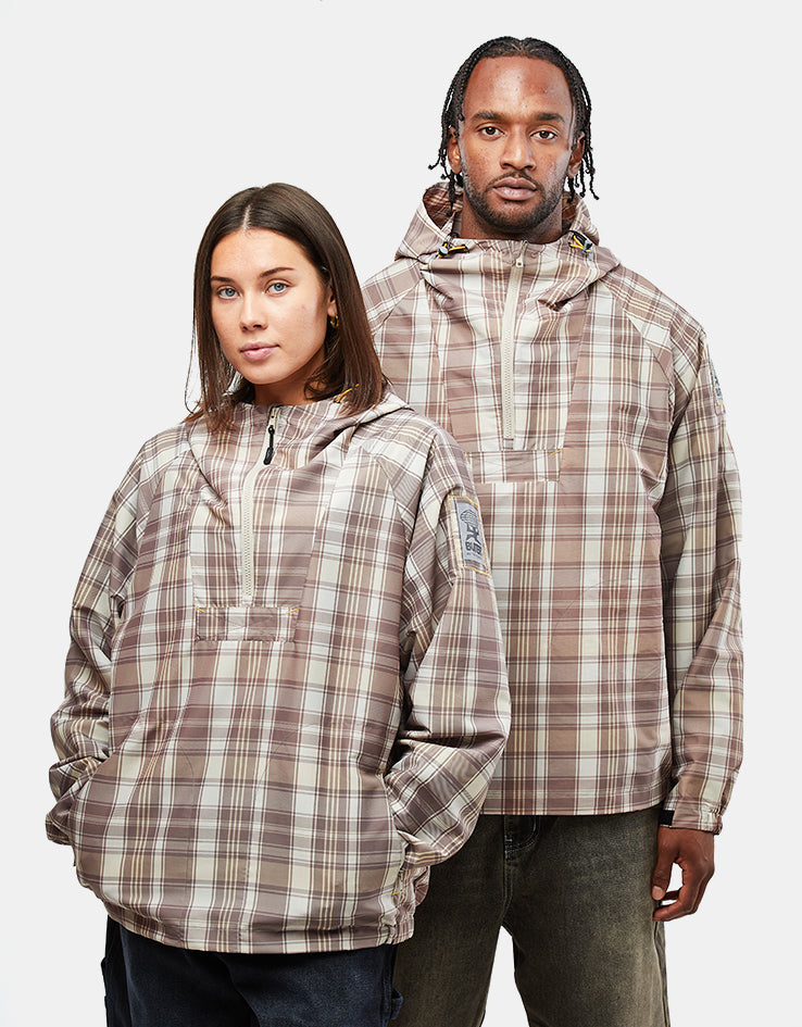 Butter Goods Equipment Anorak - Plaid/Natural
