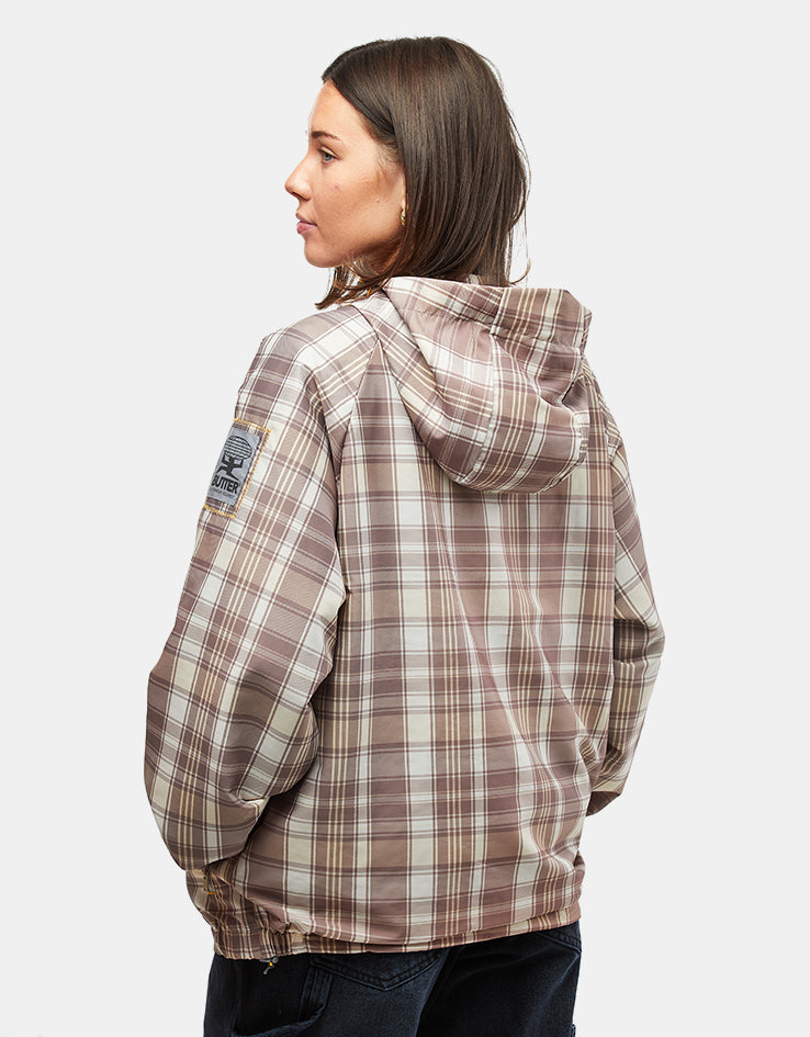 Butter Goods Equipment Anorak - Plaid/Natural