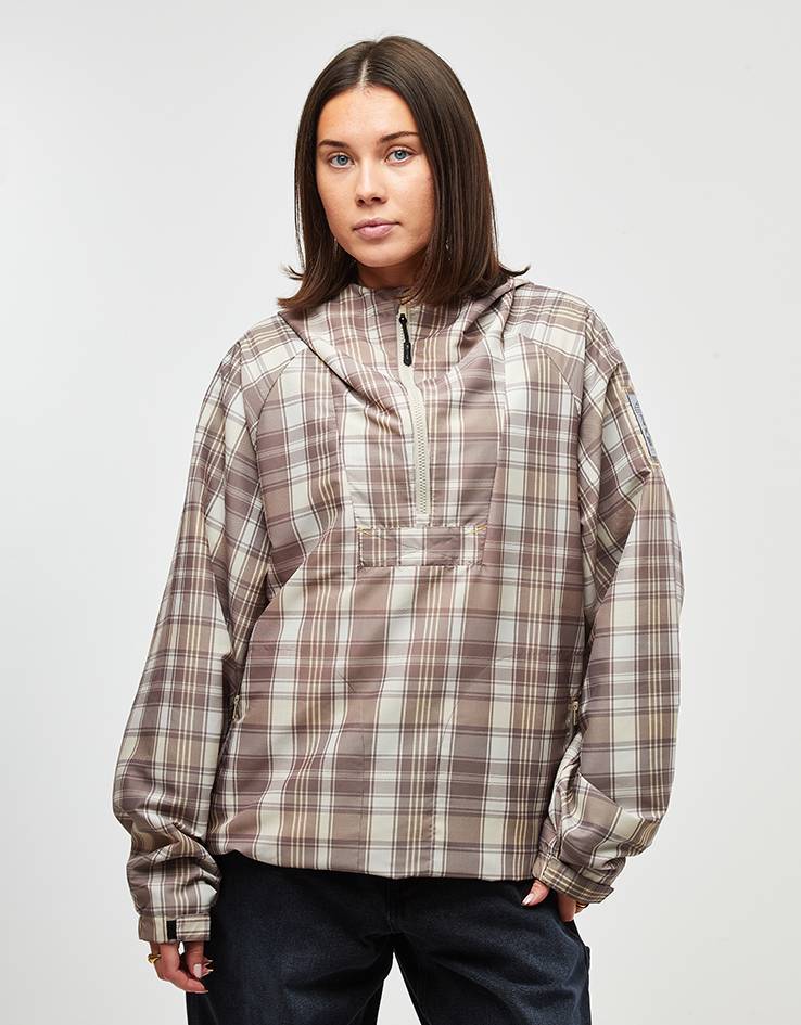 Butter Goods Equipment Anorak - Plaid/Natural