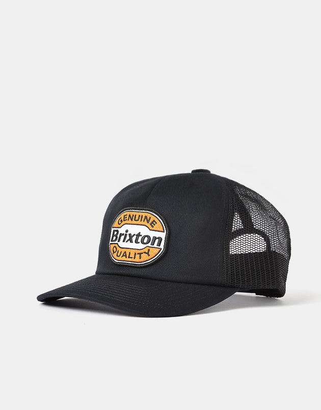Brixton Keaton Trucker Cap - Black/Black