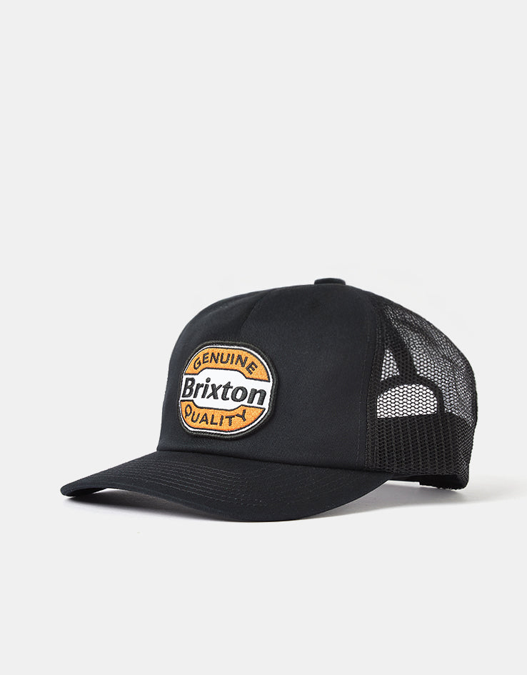 Brixton Keaton Trucker Cap - Black/Black