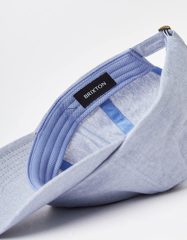 Brixton Shelby Strapback Cap - Light Blue Chambray