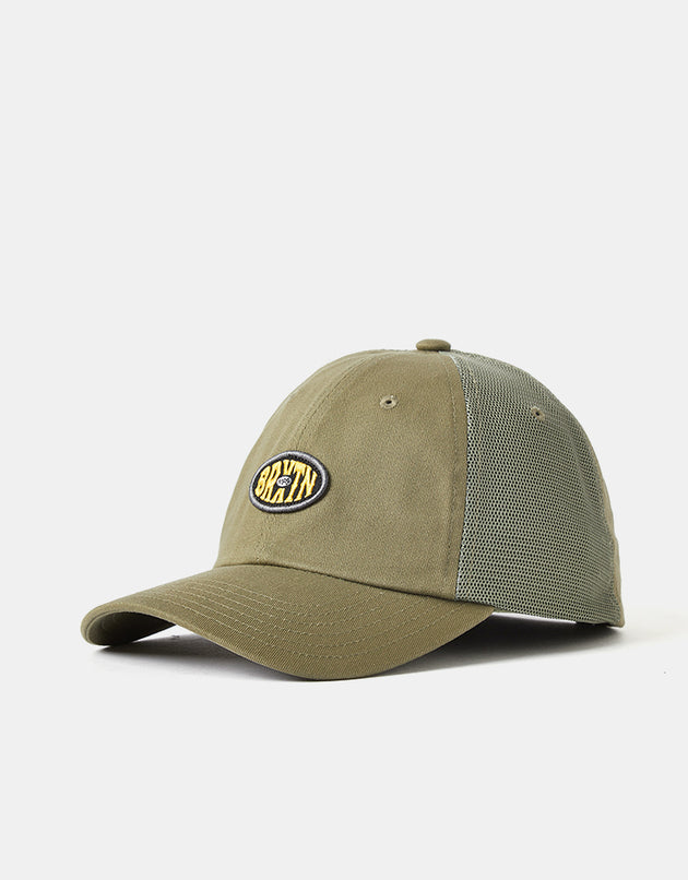 Brixton Largo NetPlus Snapback Cap - Olive/Olive