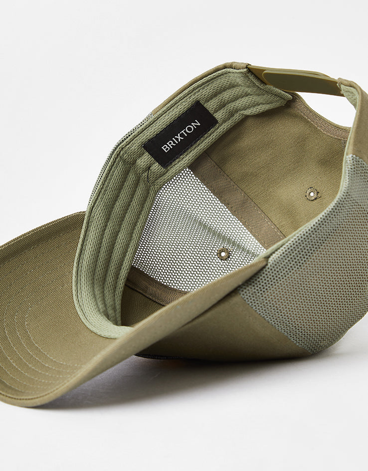 Brixton Largo NetPlus Snapback Cap - Olive/Olive