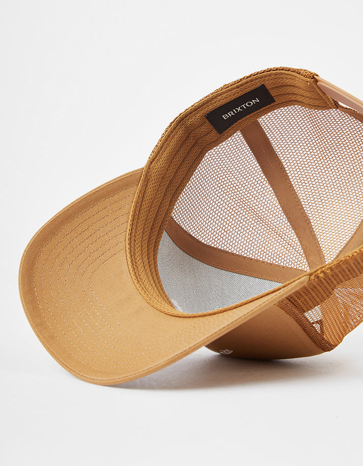 Brixton Stride C NetPlus Trucker Cap - Washed Copper/Washed Copper