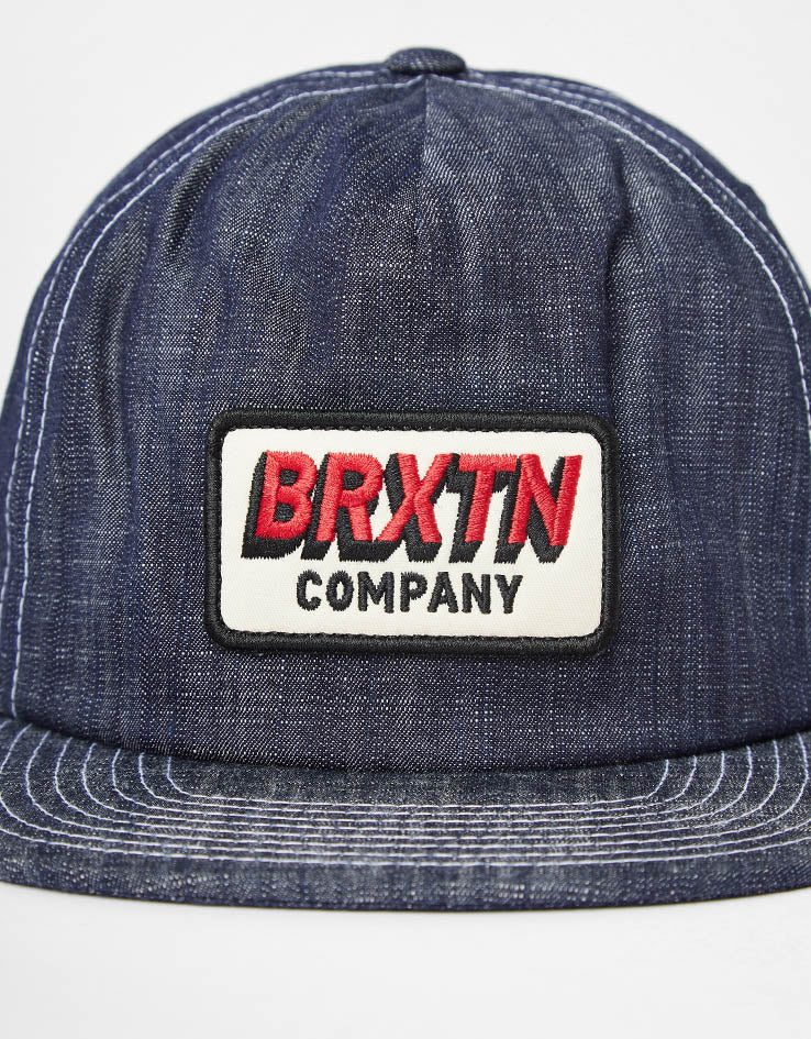 Brixton Payment Snapback Cap - Denim