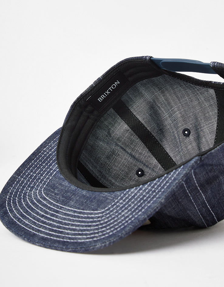 Brixton Payment Snapback Cap - Denim