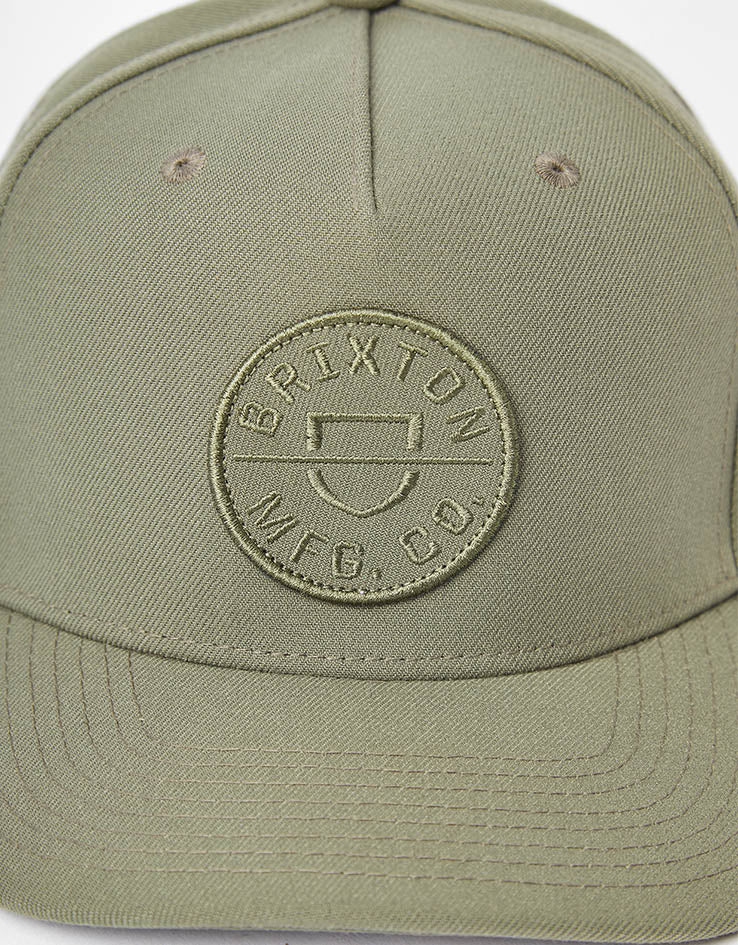 Brixton Crest C Snapback Cap - Ivy Green