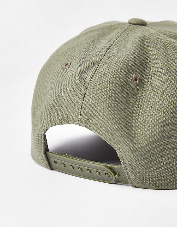 Brixton Crest C Snapback Cap - Ivy Green