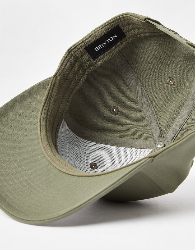 Brixton Crest C Snapback Cap - Ivy Green