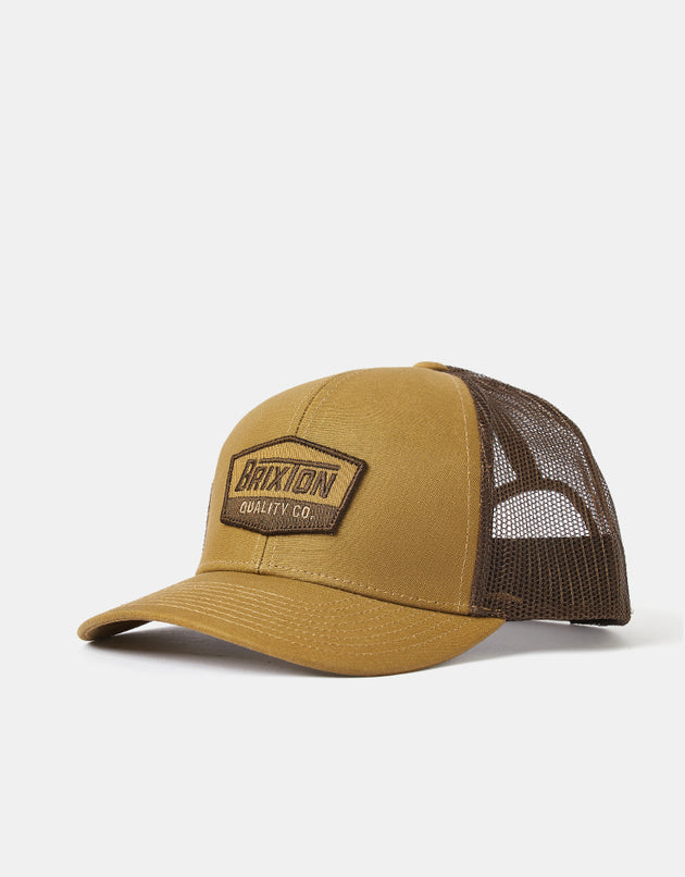 Brixton Regal NetPlus Trucker Cap - Dark Khaki/Coffee