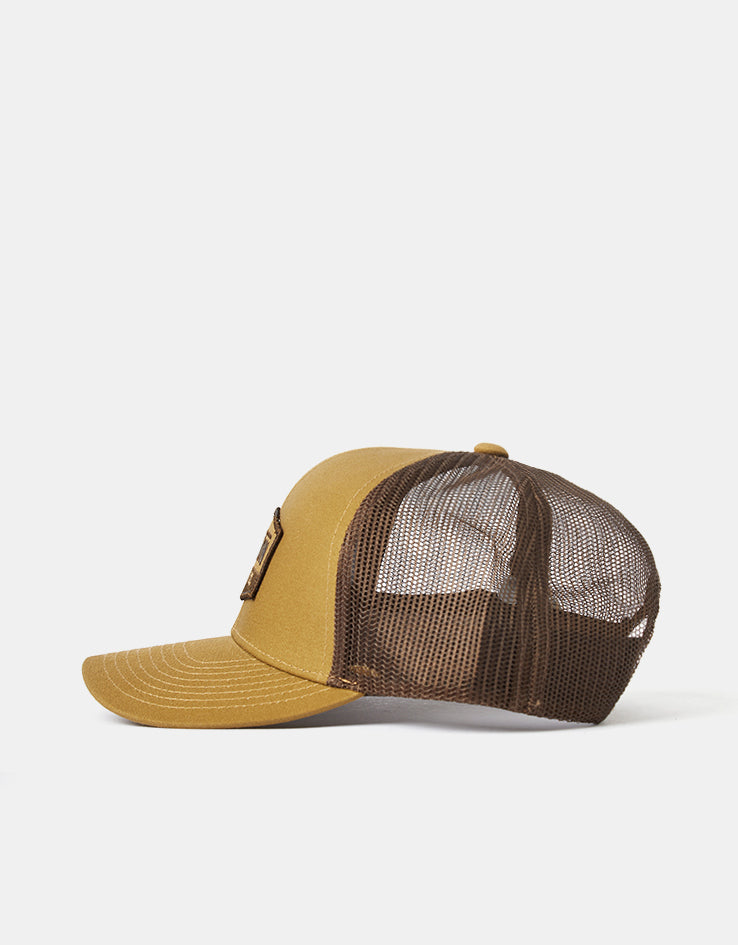 Brixton Regal NetPlus Trucker Cap - Dark Khaki/Coffee