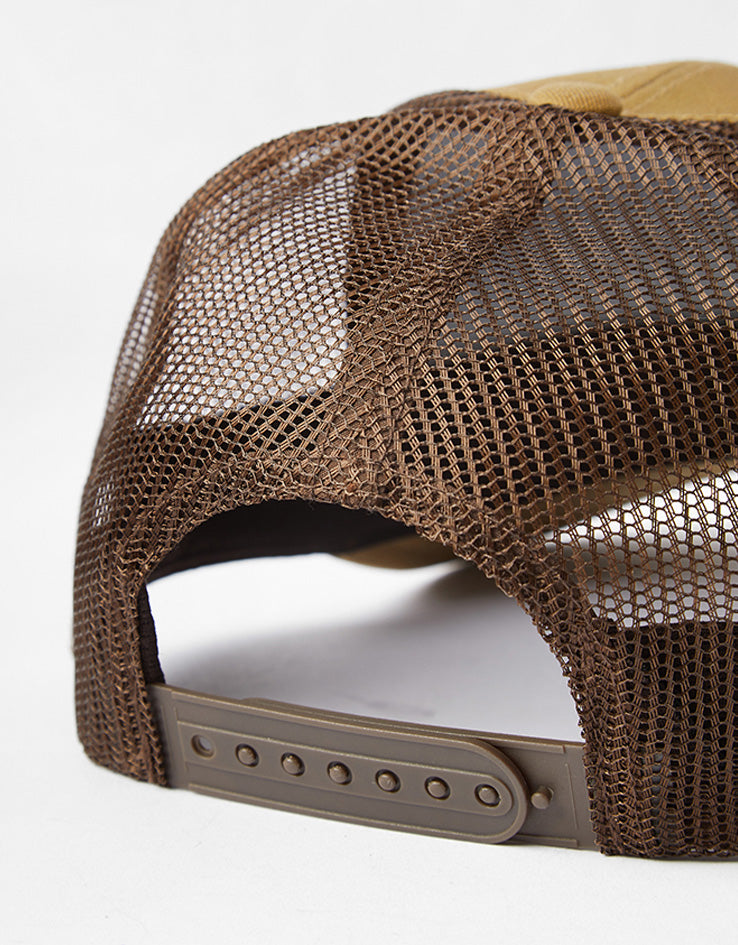 Brixton Regal NetPlus Trucker Cap - Dark Khaki/Coffee