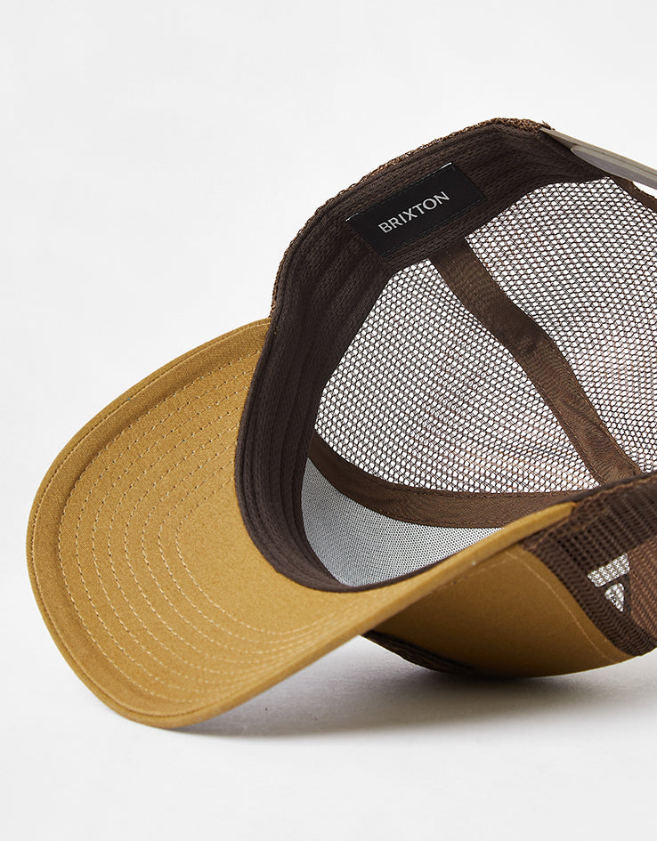 Brixton Regal NetPlus Trucker Cap - Dark Khaki/Coffee