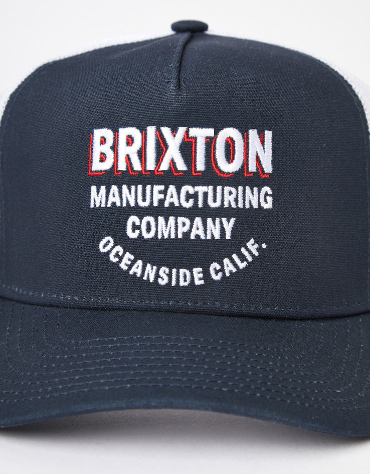 Brixton Redoubt NetPlus Trucker Cap - Navy/White/White