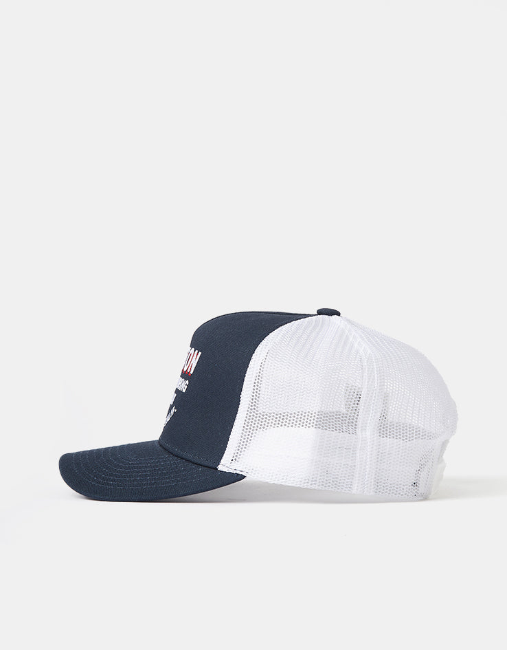 Brixton Redoubt NetPlus Trucker Cap - Navy/White/White