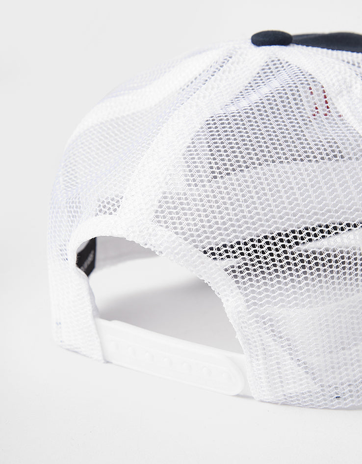 Brixton Redoubt NetPlus Trucker Cap - Navy/White/White
