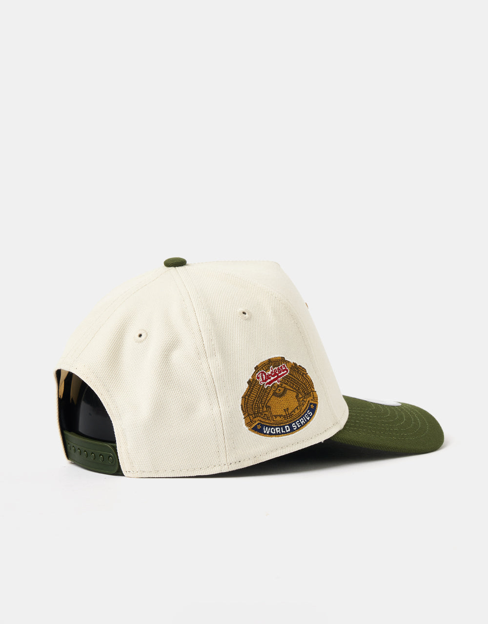 New Era Los Angeles Dodger World Series Patch E-Frame Snapback Cap - Light Beige