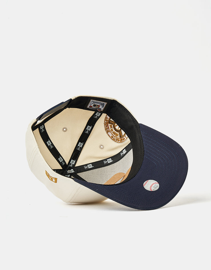 New Era New York Yankees World Series Patch E-Frame Snapback Cap - Light Beige