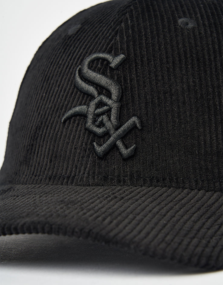 New Era Chicago White Sox Cord 9FORTY® M-Crown Snapback Cap - Black