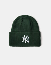 New Era New York Yankees Wide Cuff Beanie - Dark Green