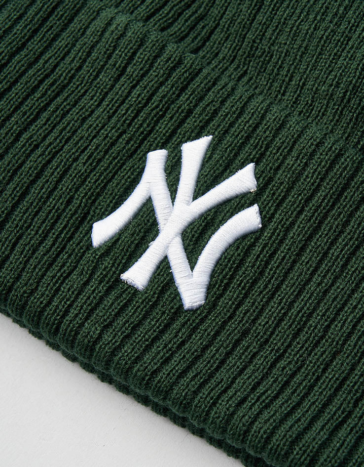 New Era New York Yankees Wide Cuff Beanie - Dark Green