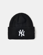 New Era New York Yankees Wide Cuff Beanie - Black
