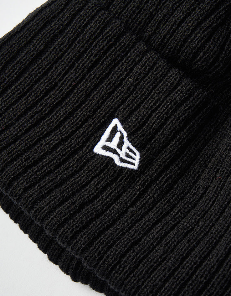 New Era New York Yankees Wide Cuff Beanie - Black