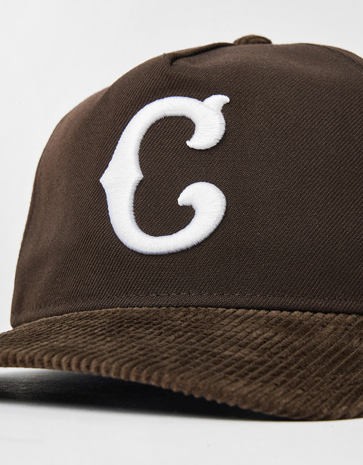 New Era Chicago Cubs MLB Cooperstown Cord 19TWENTY® Snapback Cap - Dark Brown