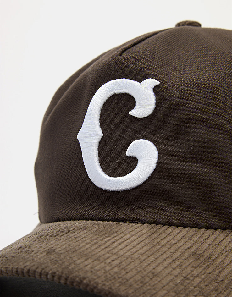 New Era Chicago Cubs MLB Cooperstown Cord 19TWENTY® Snapback Cap - Dark Brown