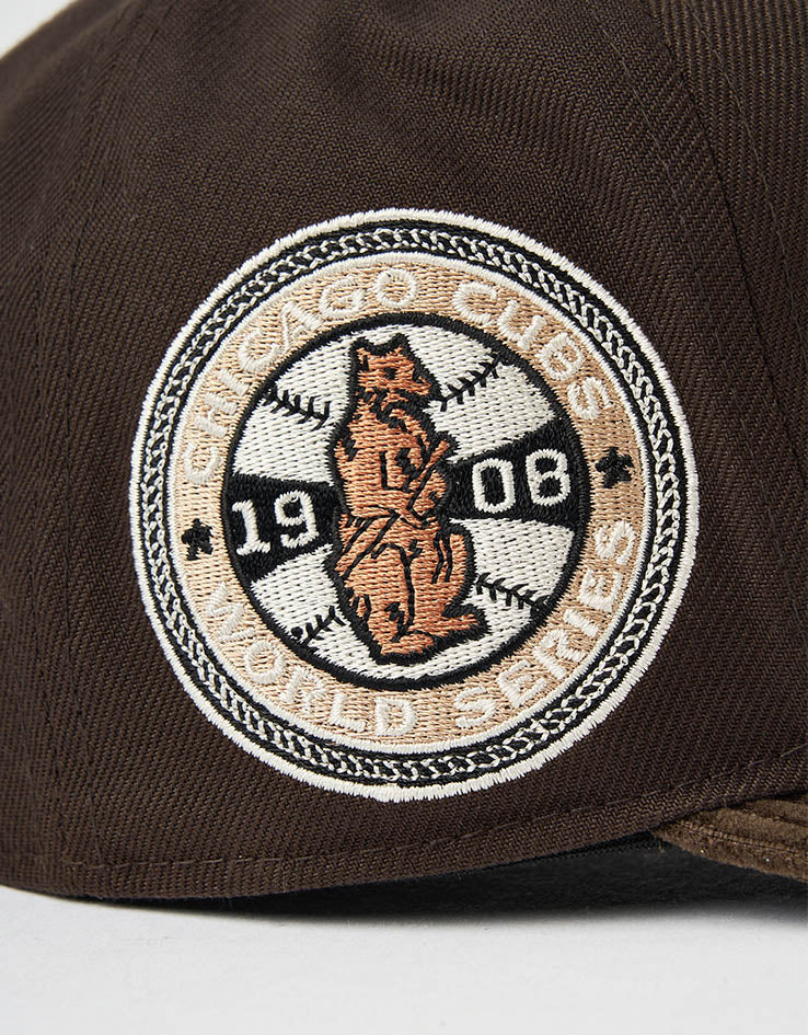 New Era Chicago Cubs MLB Cooperstown Cord 19TWENTY® Snapback Cap - Dark Brown