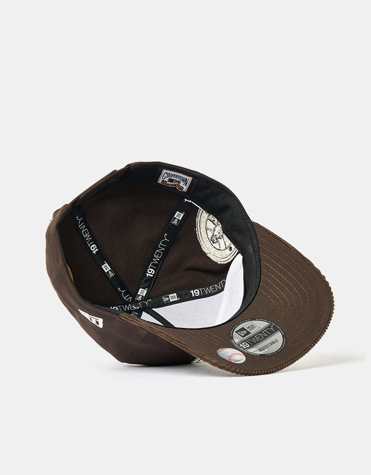 New Era Chicago Cubs MLB Cooperstown Cord 19TWENTY® Snapback Cap - Dark Brown