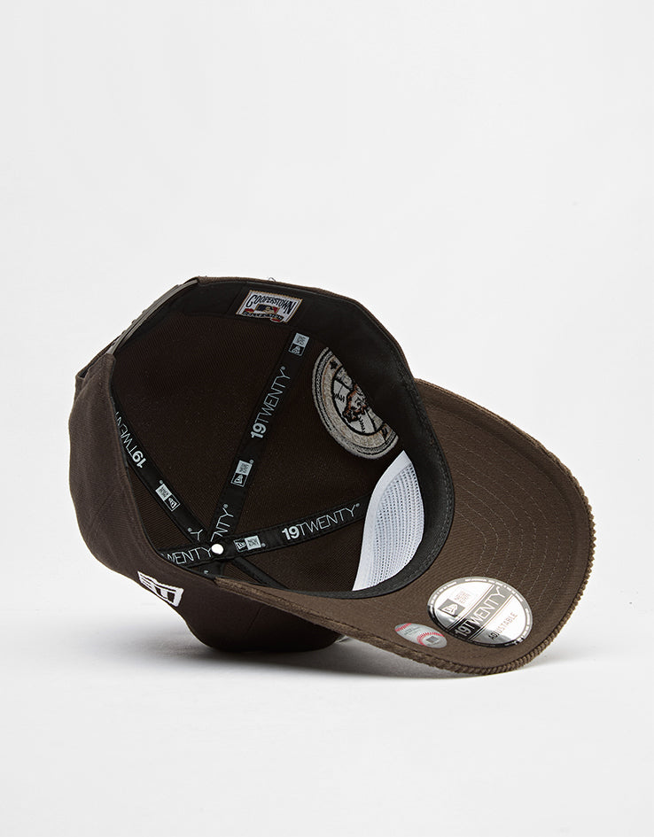 New Era Chicago Cubs MLB Cooperstown Cord 19TWENTY® Snapback Cap - Dark Brown