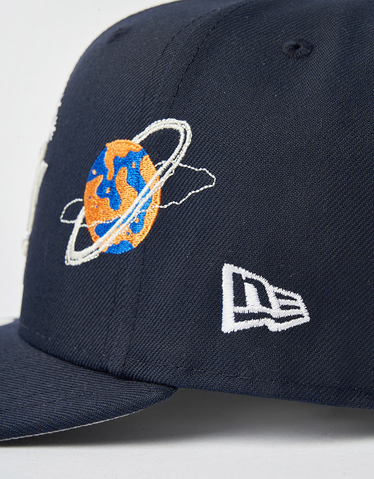 New Era Houston Astros Planet Icon 59FIFTY® PC Fitted Cap - Navy