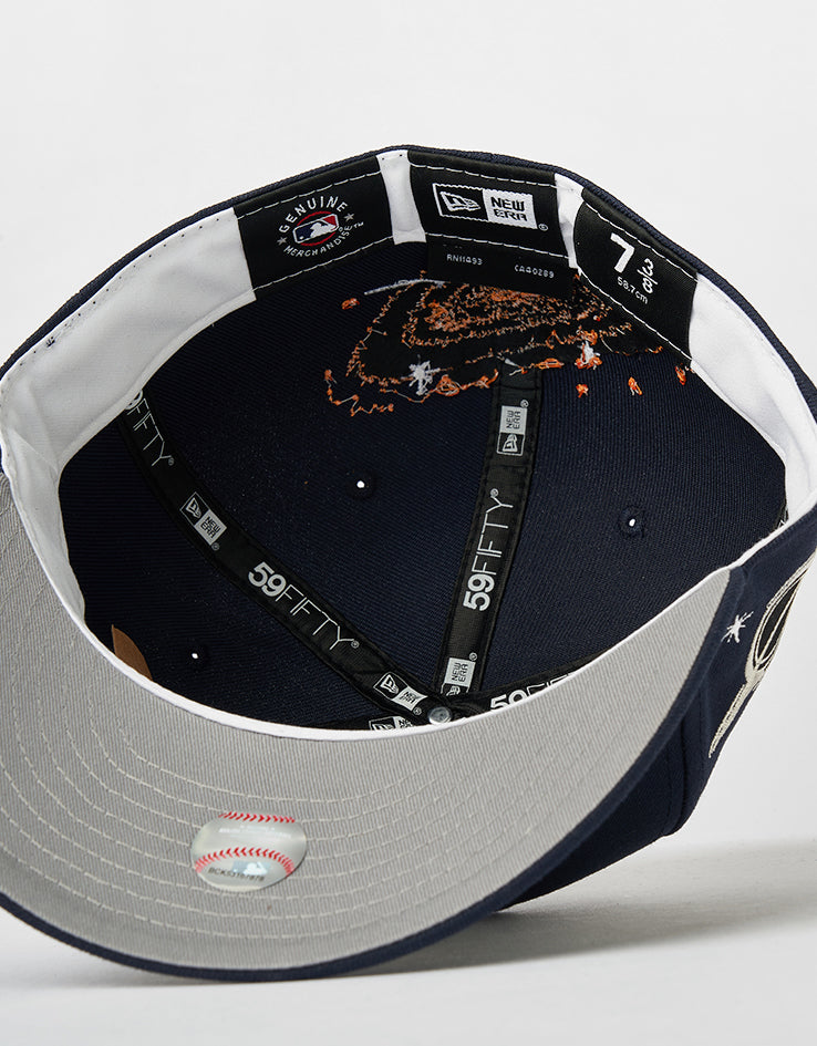New Era Houston Astros Planet Icon 59FIFTY® PC Fitted Cap - Navy